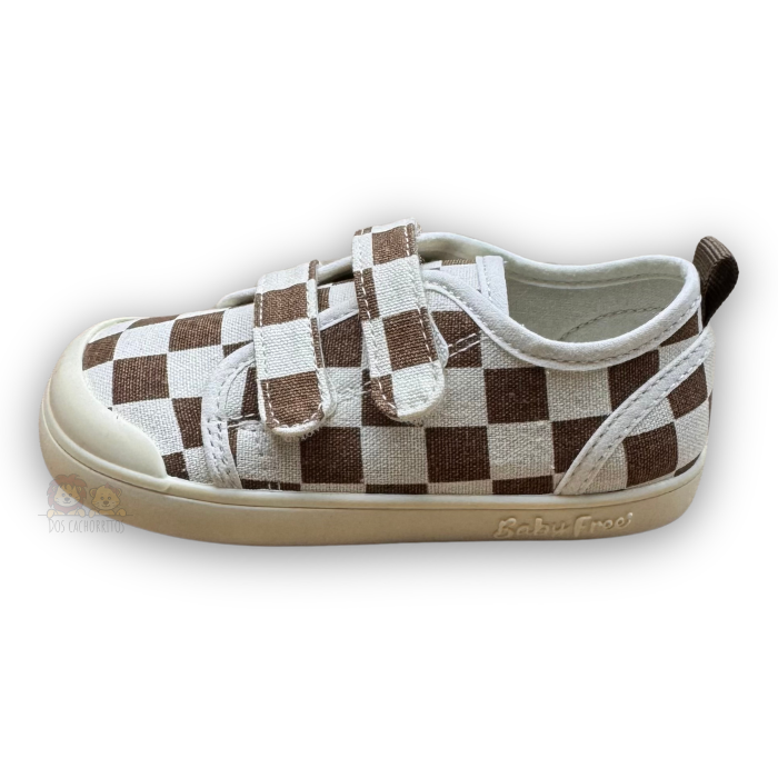 BabyFree Chetto Barefoot Sapatilha Lona Marron