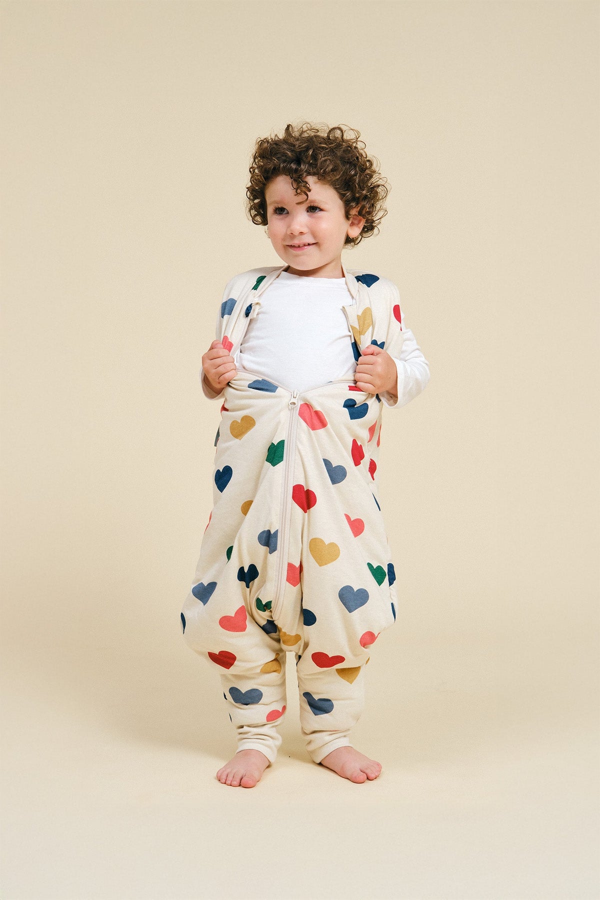 MolisandCo TOG 2.5 Saco de dormir com pés Hearts