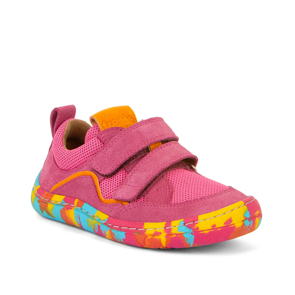 Froddo Barefoot Leather & Mesh Sneaker (Fuchsia) Kid *Arriving in February