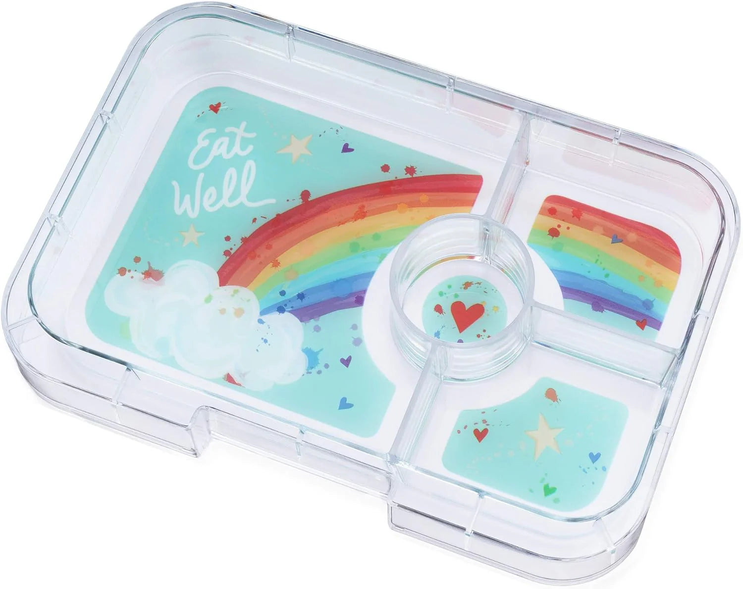 Yumbox Lancheira com 3 compartimentos Power Pink Rainbow