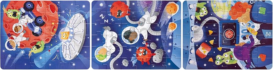 Hape Puzzle Espaço 3 em 1