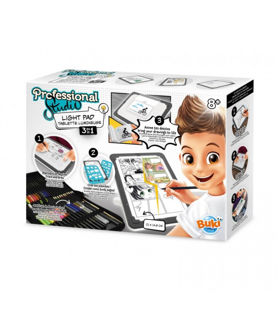 Buki Estudio Profesional Tablet con luz 3 en 1 