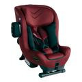 Cadeira auto AXKID Minikid 4 em vermelho (Tile Melange), exibida de frente.