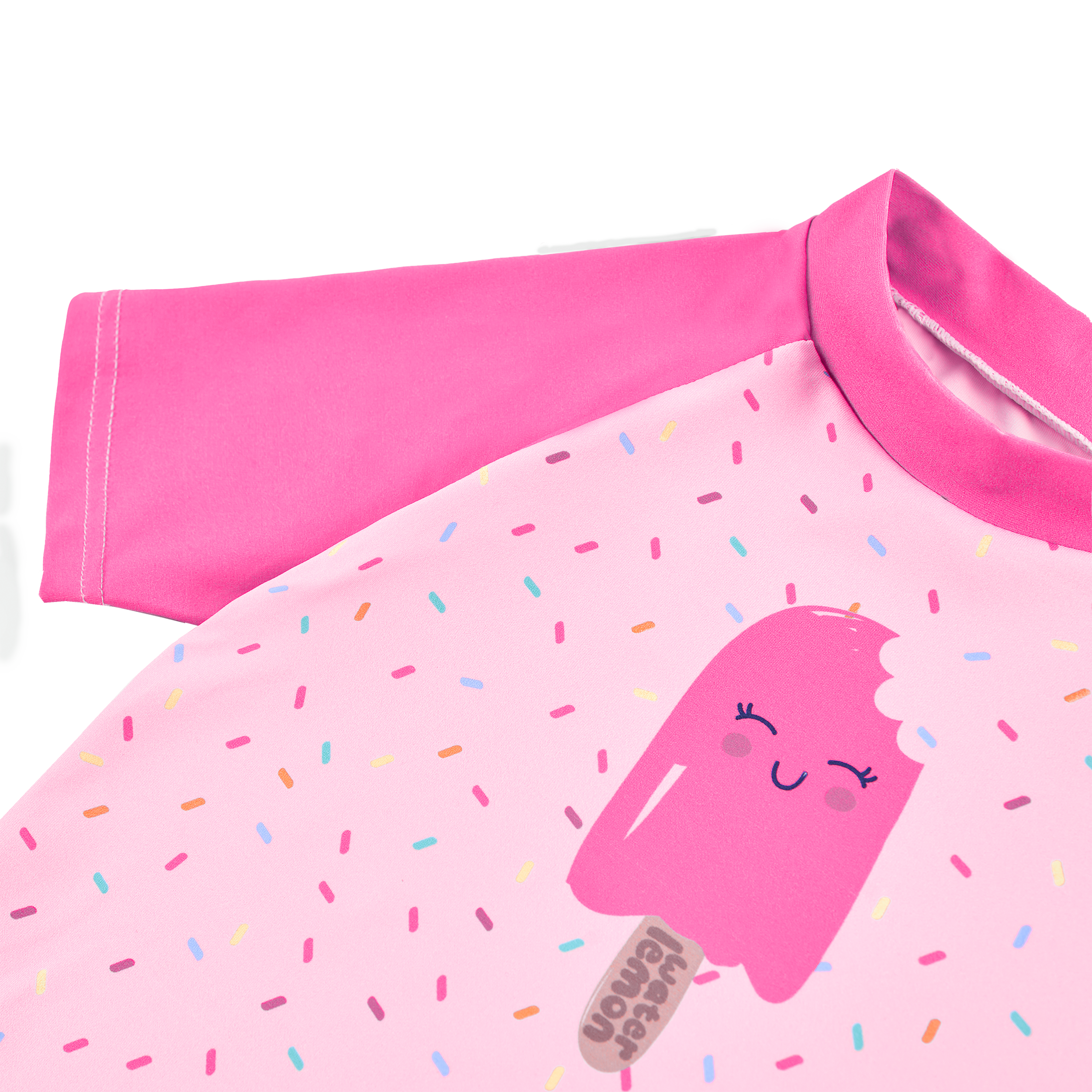 Camisa de playa/piscina UV con helado de agua y limón