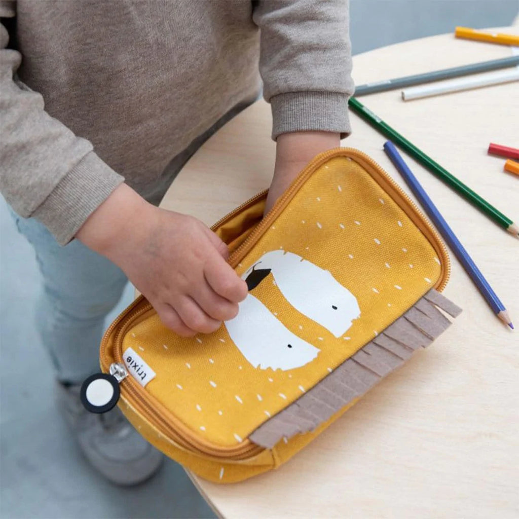 Trixie Rectangular Lion Pencil Case