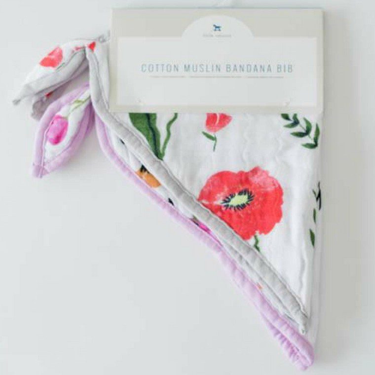 Little Unicorn Conjunto 2 babetes 100%algodão Summer Poppy