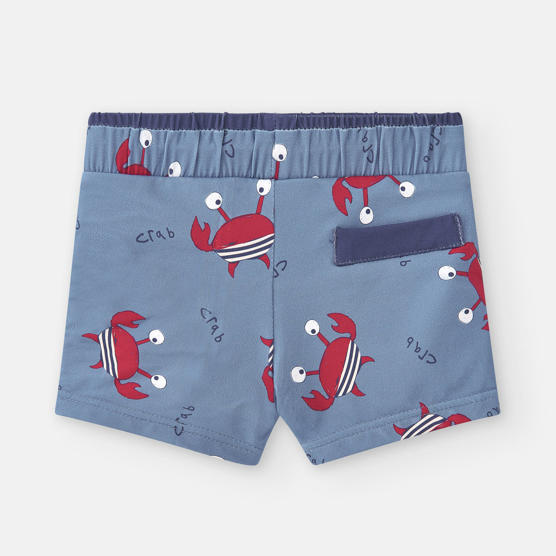 Waterlemon Lycra Beach Shorts - Crab Pool with Blue Background 