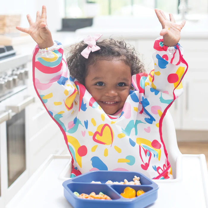 Tiny Twinkle Bib with Rainbow Sleeves 6-24m 