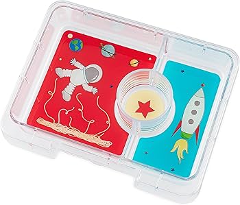 Yumbox Surf Blue Rocket 3-Compartment Lunch Box