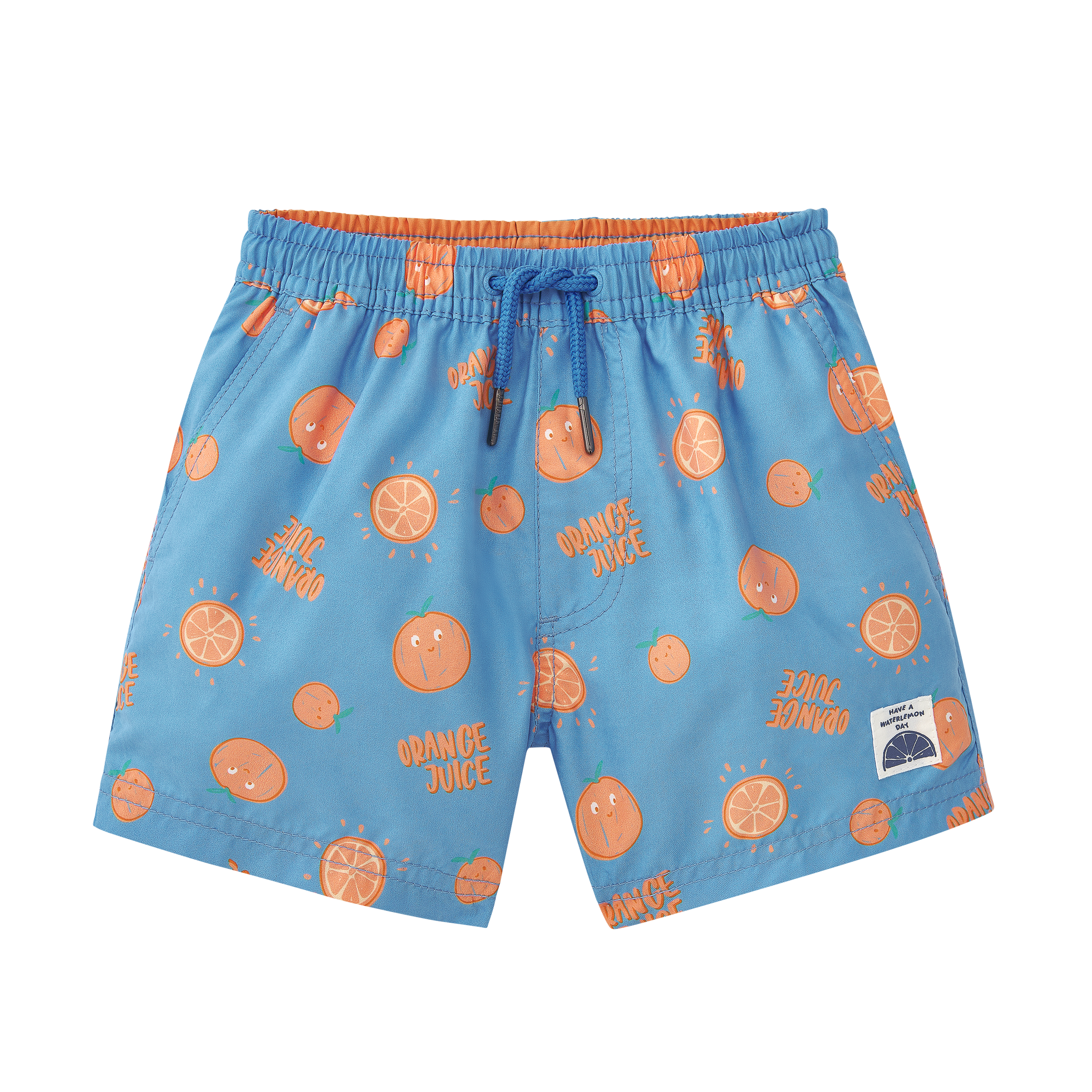Waterlemon Calção tecido de Praia - Piscina Laranjas menino
