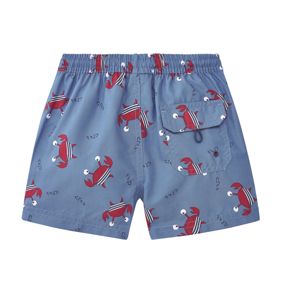 Waterlemon Beach Shorts - Crab Pool with Blue Background 