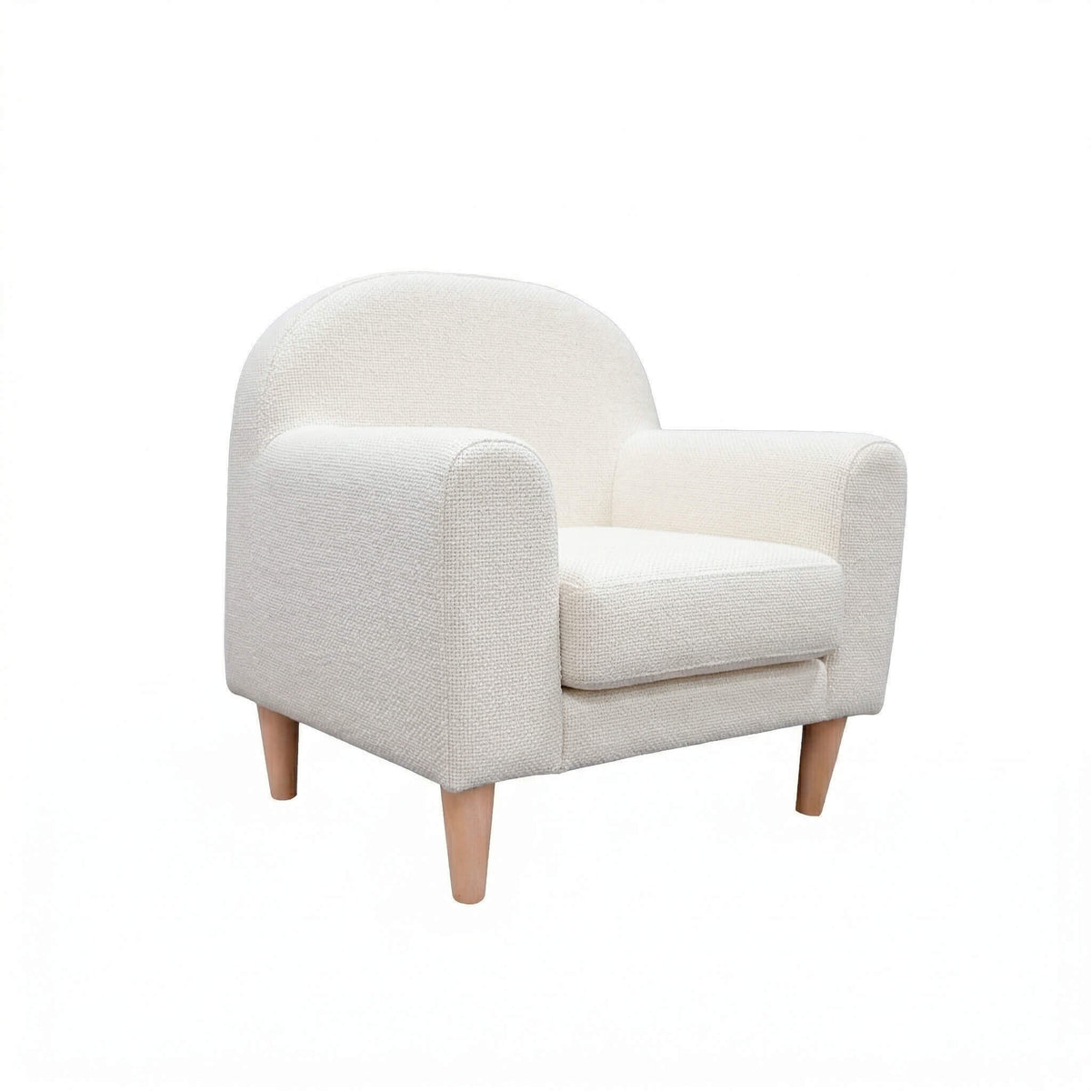 Sofá infantil Micuna Mini com tapizado House e pés em madeira, fundo branco