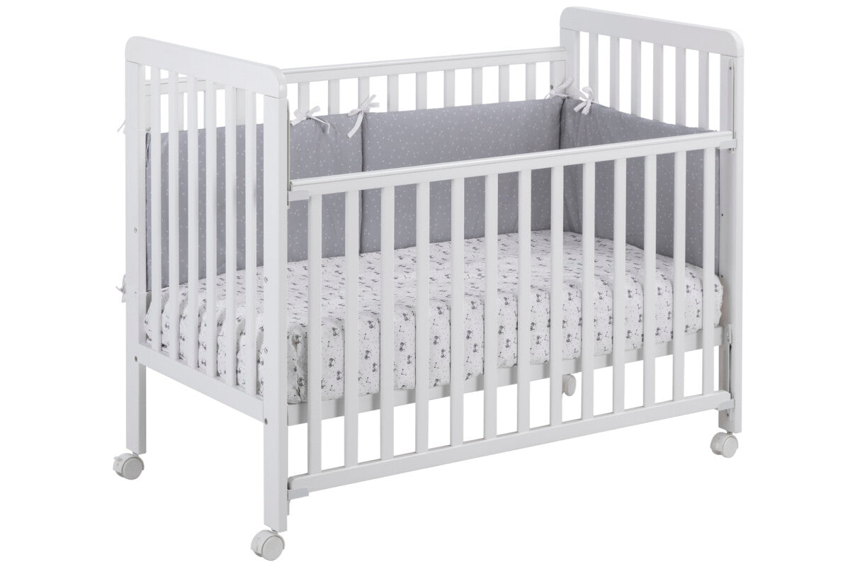 Bari Berço de bebé 120x60 com lateral rebatível Branco da IKID, fotografia 3