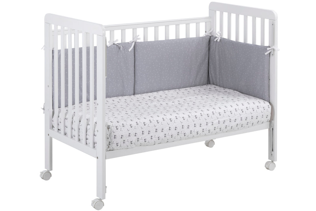 Bari Berço de bebé 120x60 com lateral rebatível Branco da IKID, fotografia 4