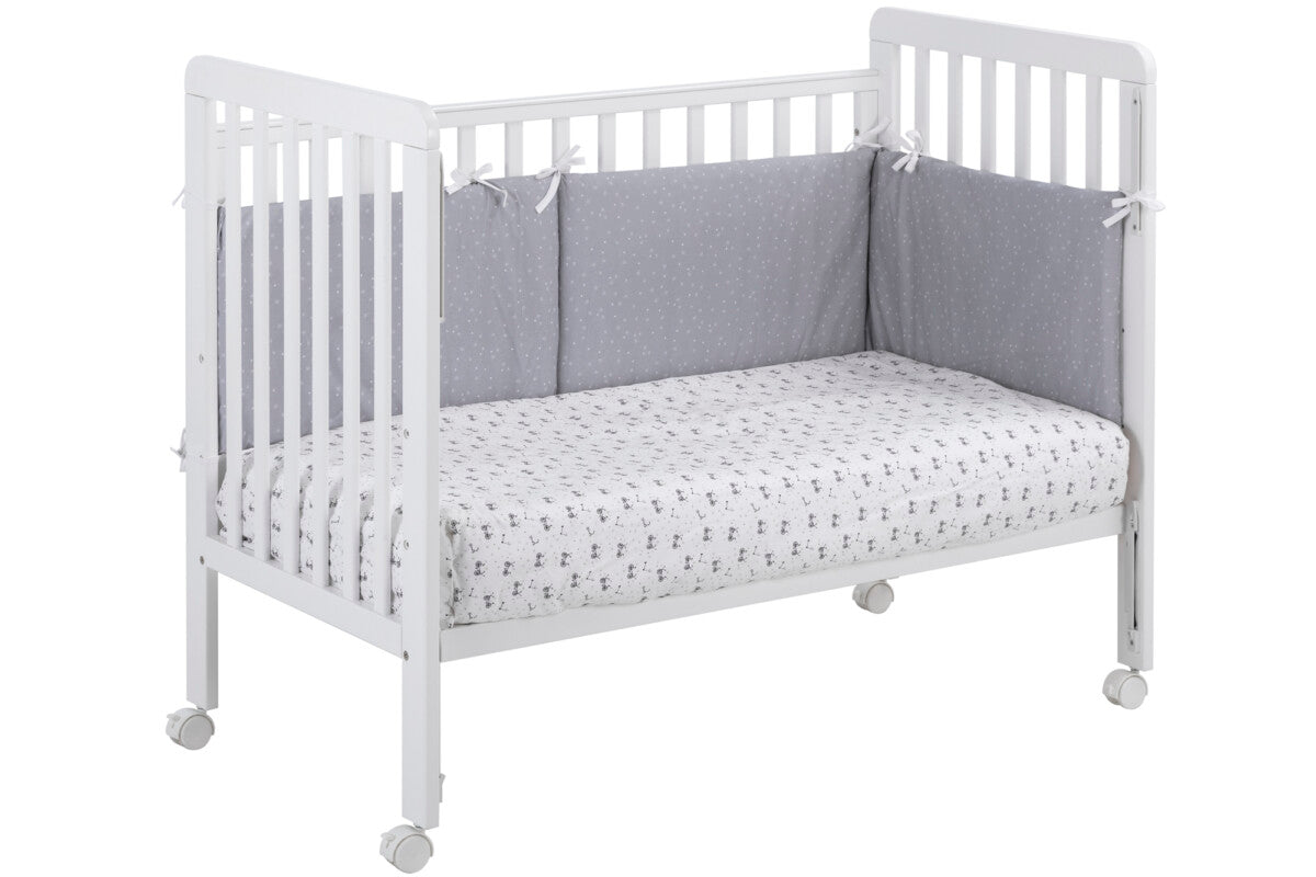 Bari Berço de bebé 120x60 com lateral rebatível Branco da IKID, fotografia 4