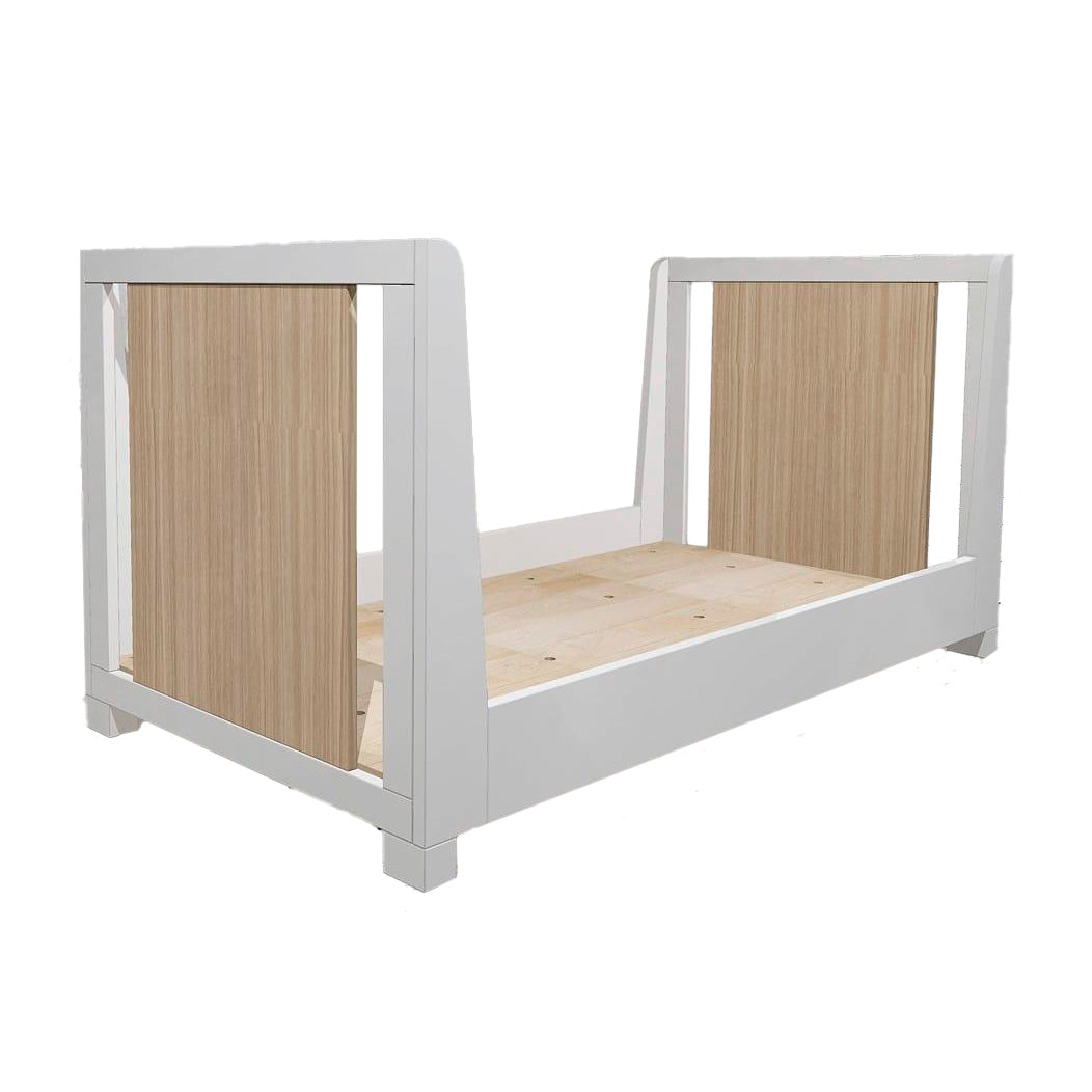 Palermo Mini-berço evolutivo 90x50 Branco e natural da IKID, fotografia 3