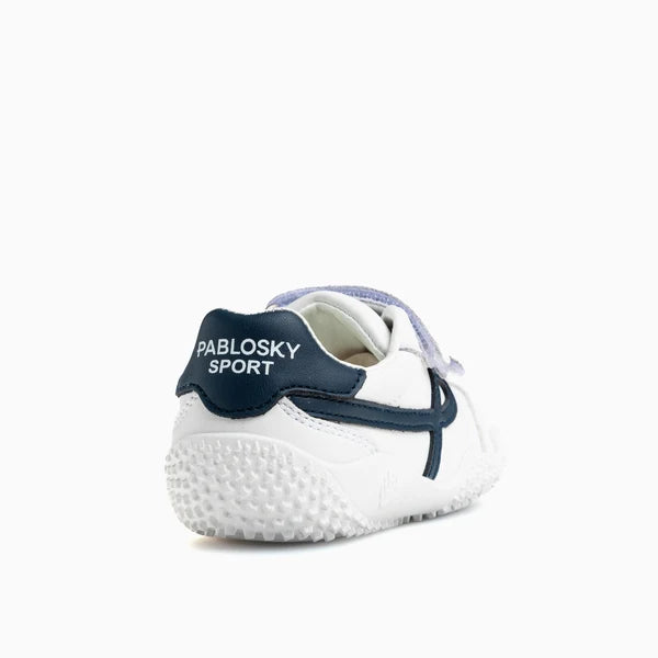 Pablosky Barefoot Sapatilha Zarpa Branco e Azul