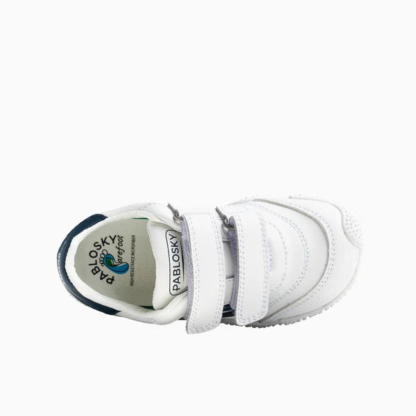 Pablosky Barefoot Sapatilha Zarpa Branco e Azul