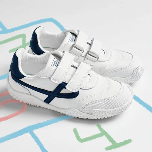 Pablosky Barefoot Sapatilha Zarpa Branco e Azul