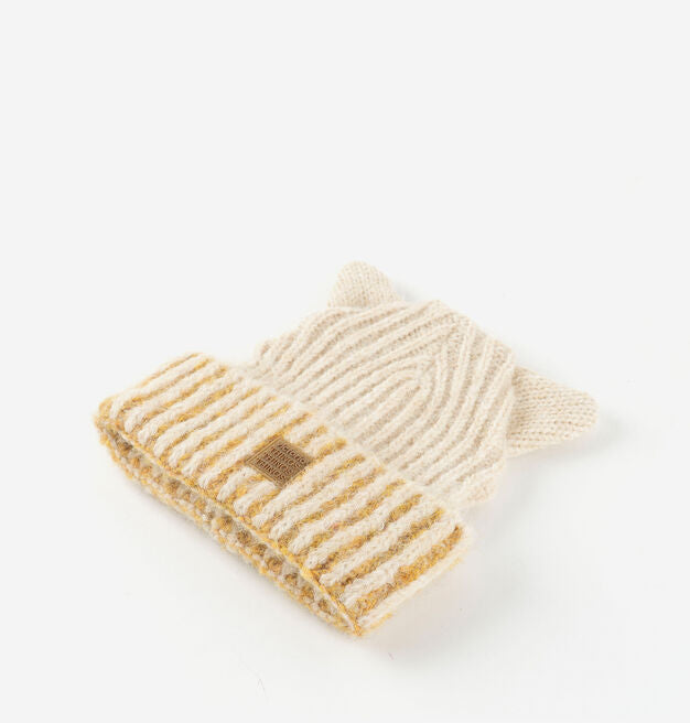 Victoria Gorro de Punto con Orejitas - Rosa