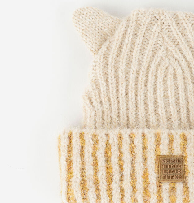 Victoria Gorro de Punto con Orejitas - Rosa
