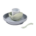 Beaba Conjunto de Refeição em Silicone 4 peças Seixo