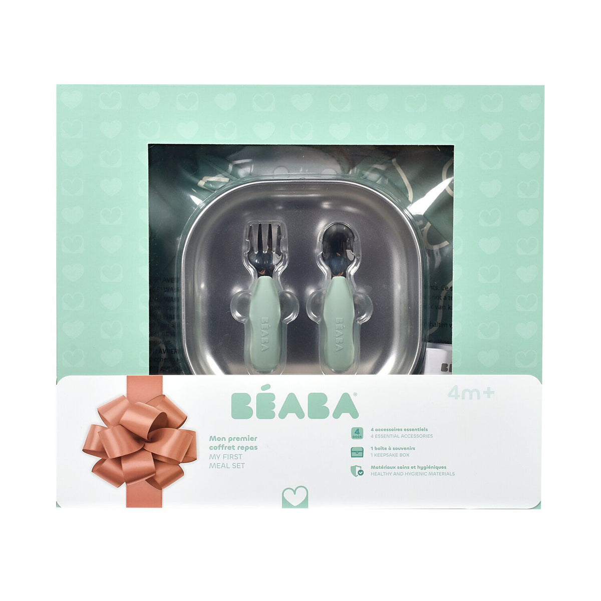 Beaba Primeiro Conjunto de Refeição Verde Sálvia