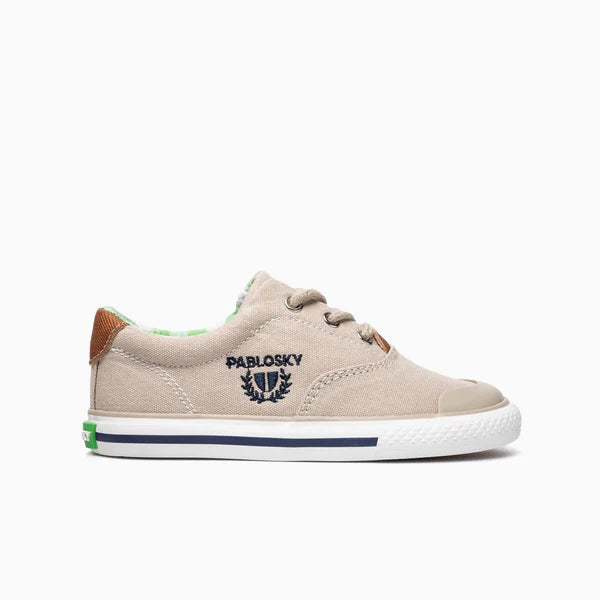 Pablosky Barefoot Canvas Sneaker Beige