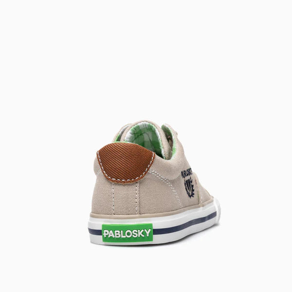 Pablosky Barefoot Canvas Sneaker Beige
