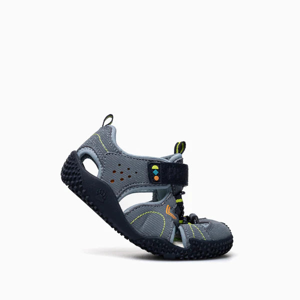 Pablosky Barefoot Sandália Steel Blue/ Orange - 985810