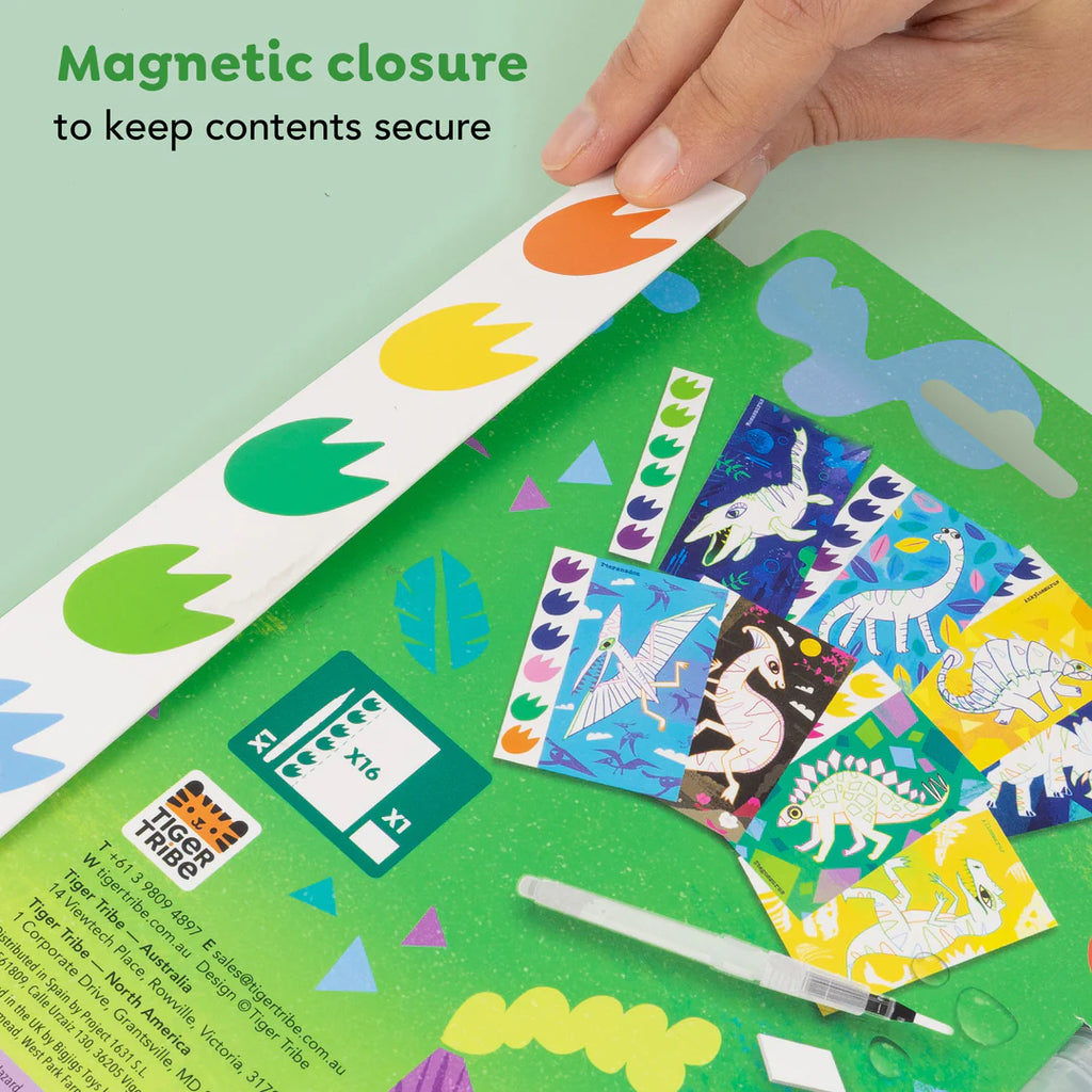 Tiger Tribe Pintar com aguarela - Dinossauros