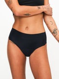 AllMatters ActiveMatters cueca menstrual de cintura alta preta