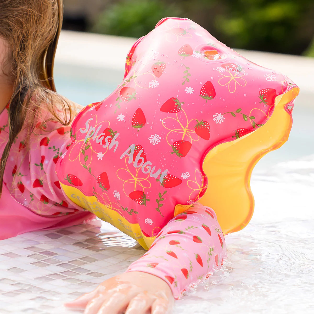 Splash About - Strawberry Field Armbands