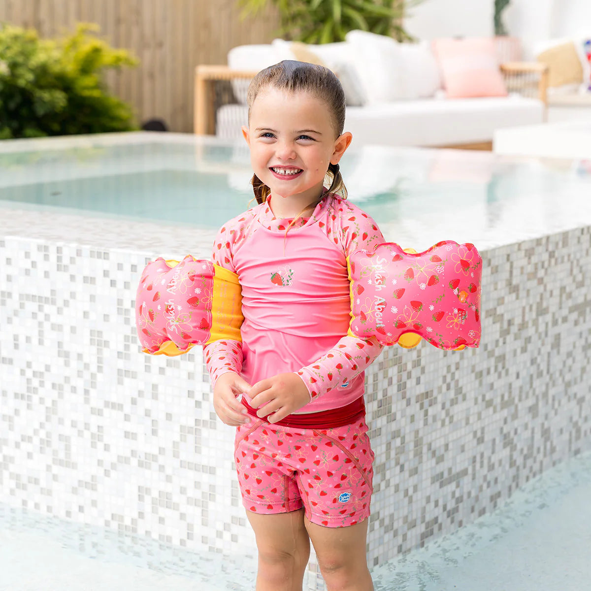 Splash About - Strawberry Field Armbands