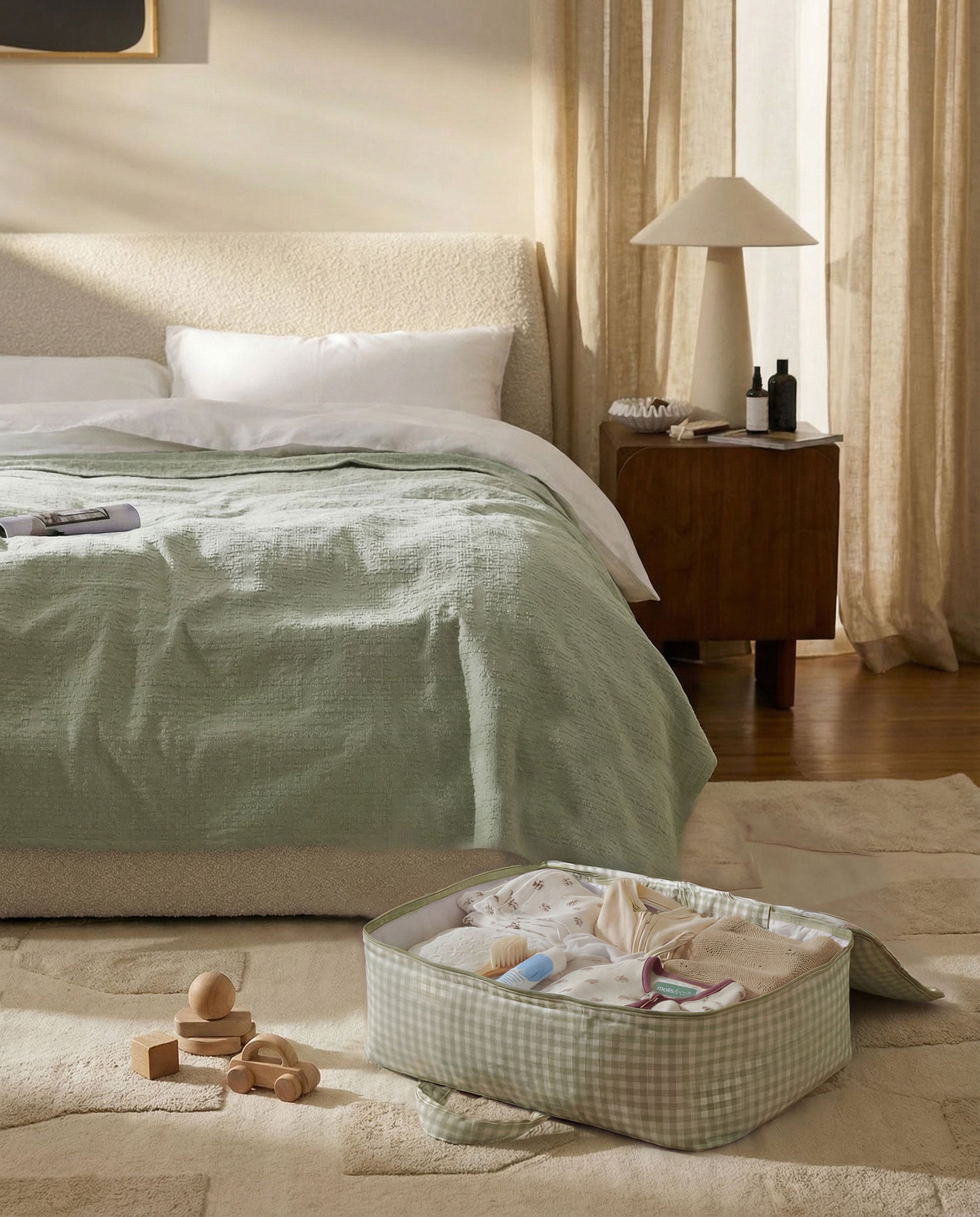 MolisandCo Mala de viagem infantil Mint Tea
