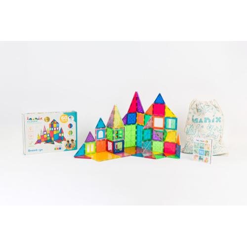 BRAINTOYS IMANIX Jogo blocos Magnético Clássico 60 pçs