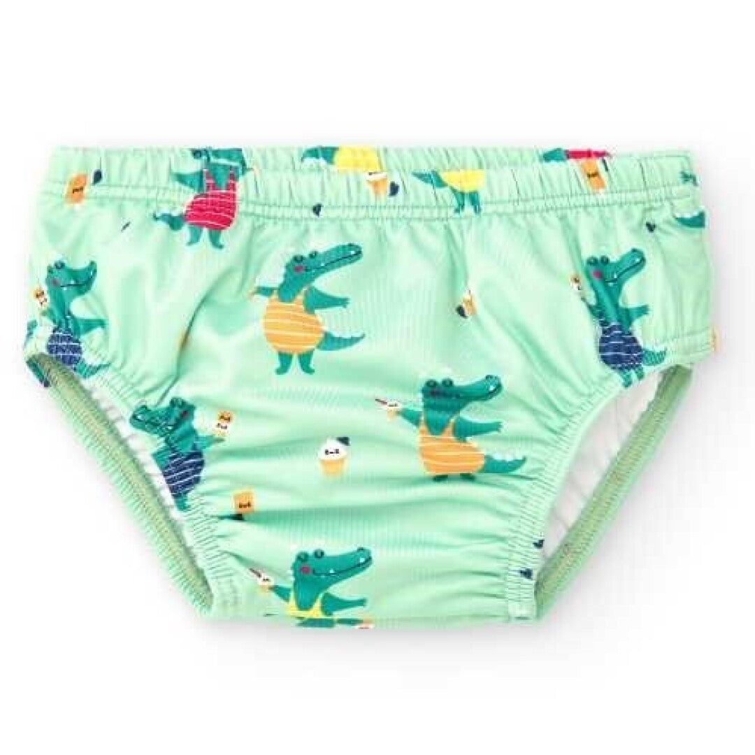 BtBox Cueca/ Fralda com Proteção Solar UPF 50+ Crocodilos