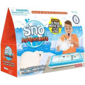 Caixa do ZIMPLIKIDS Pack Snow Adventures, destacando a criação de neve artificial, figuras árticas e selos de segurança para a pele.