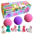 ZIMPLIKIDS Pack 3 Bombas de baño sorpresa Unicornios