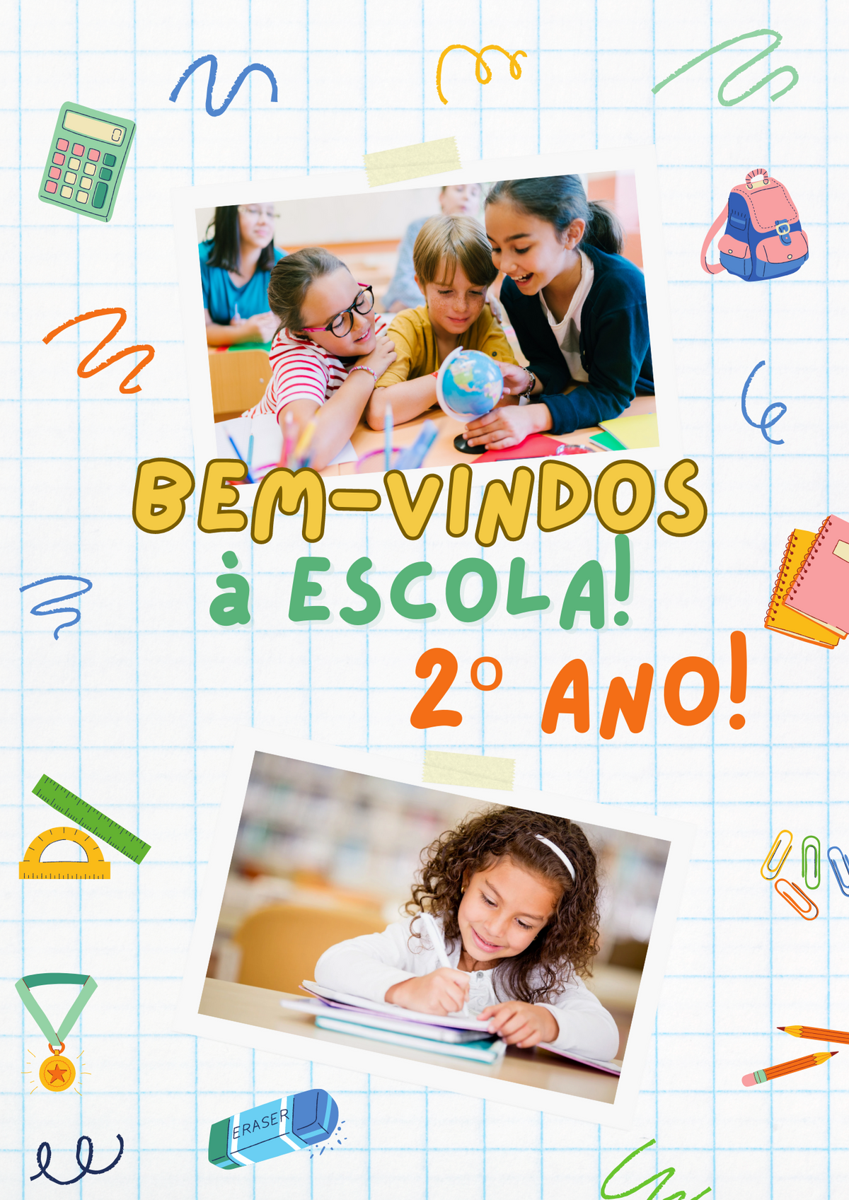 Libro electrónico - ¡Bienvenidos al preescolar! Lista de materiales! (¡1er, 2do, 3er, 4to año!)