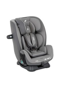Cadeira auto EveryStage R129 em cinza claro, vista frontal.