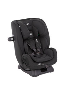 Cadeira auto EveryStage R129 em preto, vista frontal.