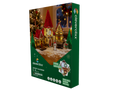 Calendário de Advento Clever Clixx Vila de Natal com 46 peças magnéticas e a aldeia de Natal montada