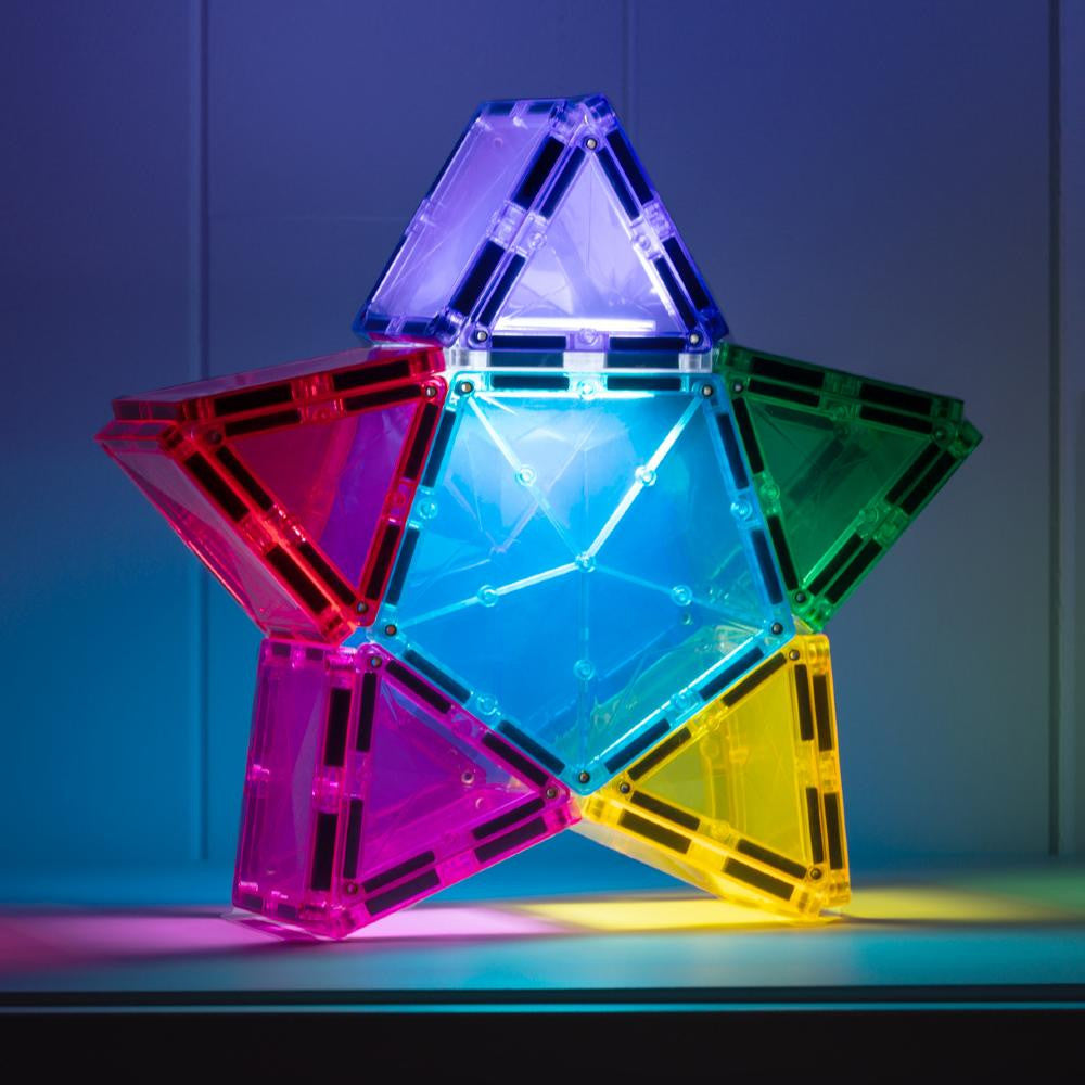 Connetix Juego de bloques magnéticos Light Star Pack 28 piezas