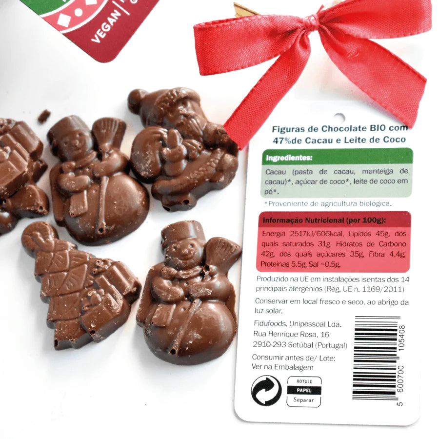 Fidu Figuras Navideñas Chocolate BIO 70g 
