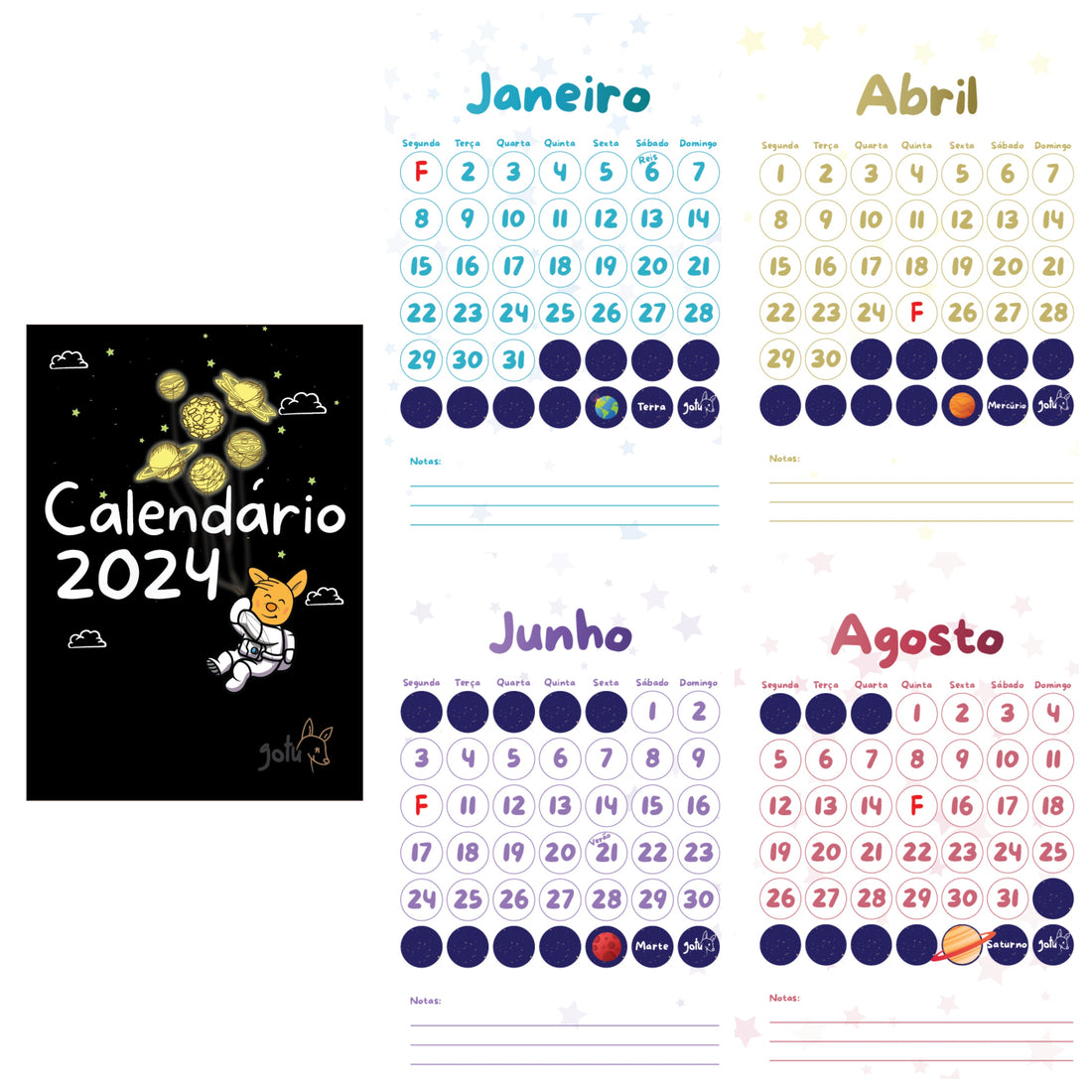 Ebook - Calendário Mensal Infantil