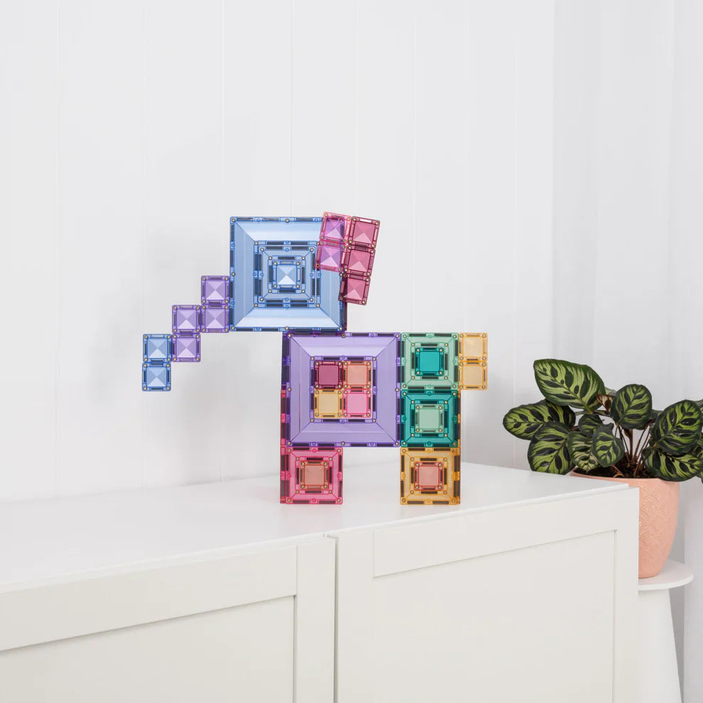 Connetix Jogo blocos Magnético Pastel Portal Pack 48 peças