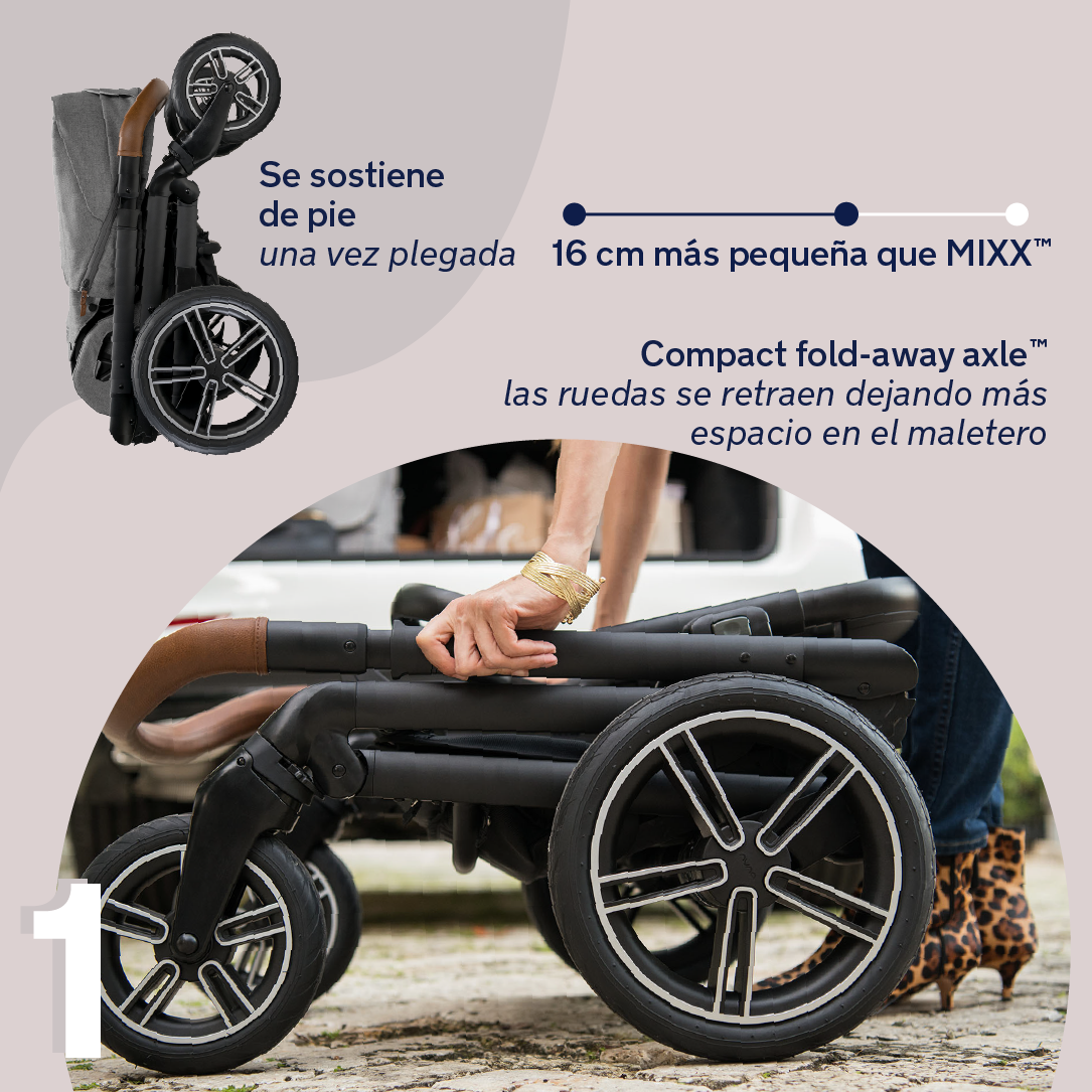 Nuna DUO / TRIO carrinho de passeio Reversível MIXX NEXT Caviar