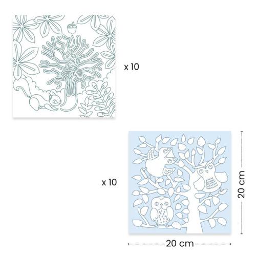 Djeco Floresta - Coloring Activity Dispenser