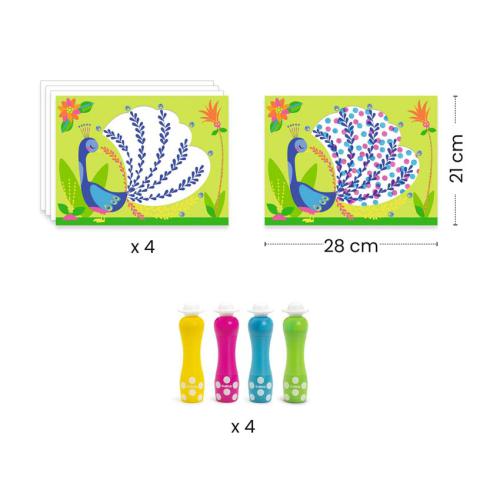 Djeco Coloring Book Box - It's all about dots